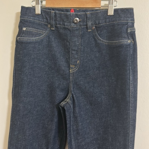 SPANX 20549R Straight Leg Denim in Raw Indigo Pull-on Stretch Jeans - Picture 2 of 6